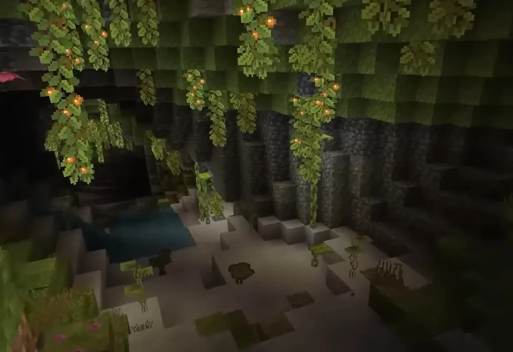 Minecraft lush-caves biome